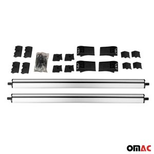 Nissan Pathfinder Roof Rack Cross Bars - Omac - Flybar 2Pcs - Gray - '05-'12